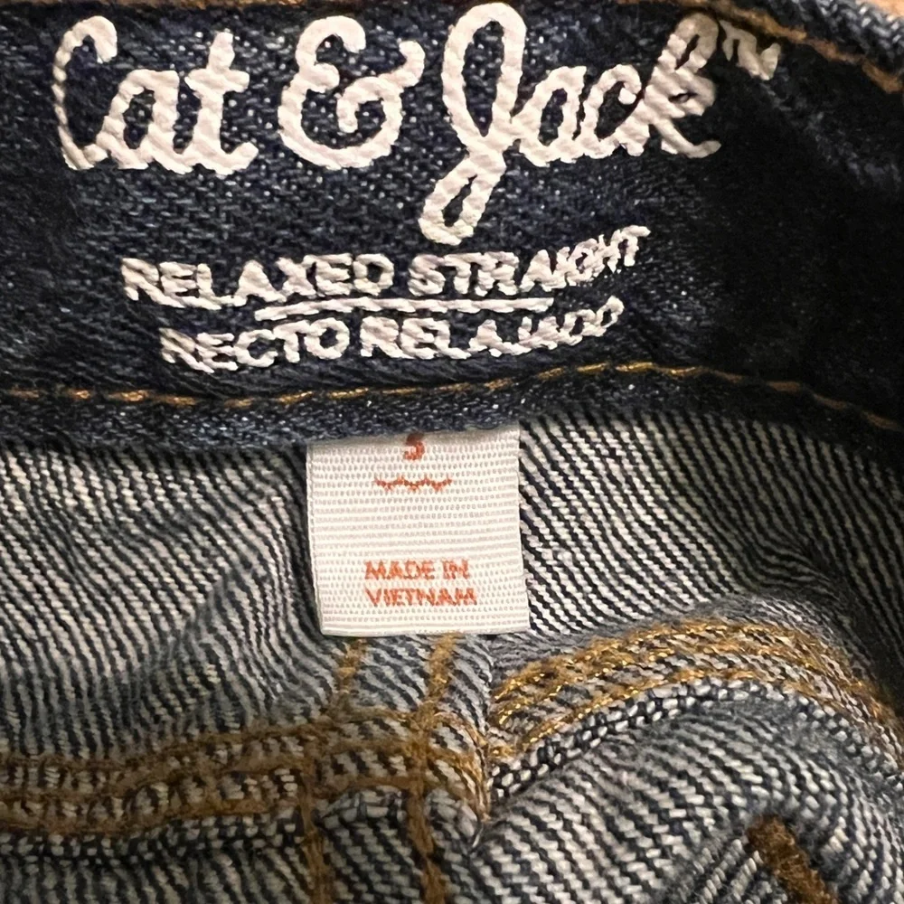 Cat & Jack Dark Blue Denim Jeans | Boys Size 5